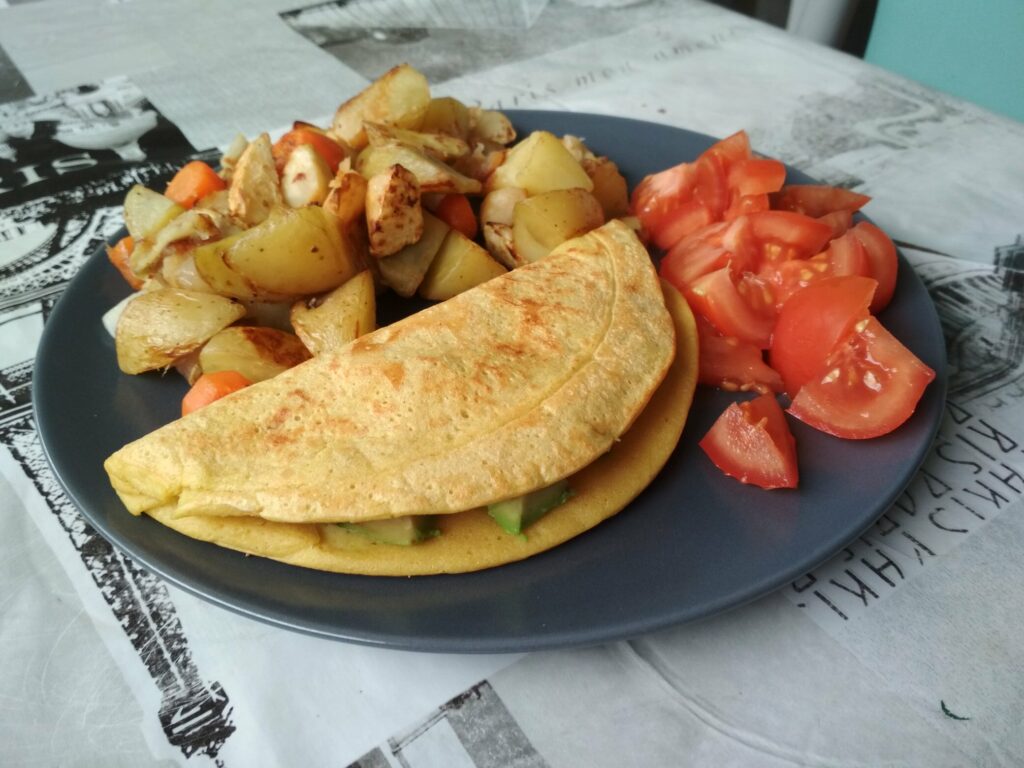 Tortilla de harina de garbanzo