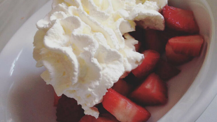 fresas con crema