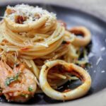 pasta camarones