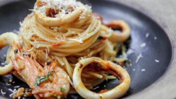 pasta camarones