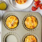 Receta de mini frittatas de chorizo, guisantes y patatas