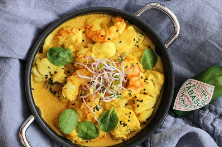 Ingredientes y preparación del bacalao al curry