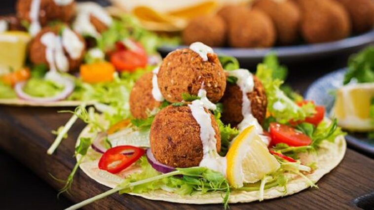 envoltura de falafel