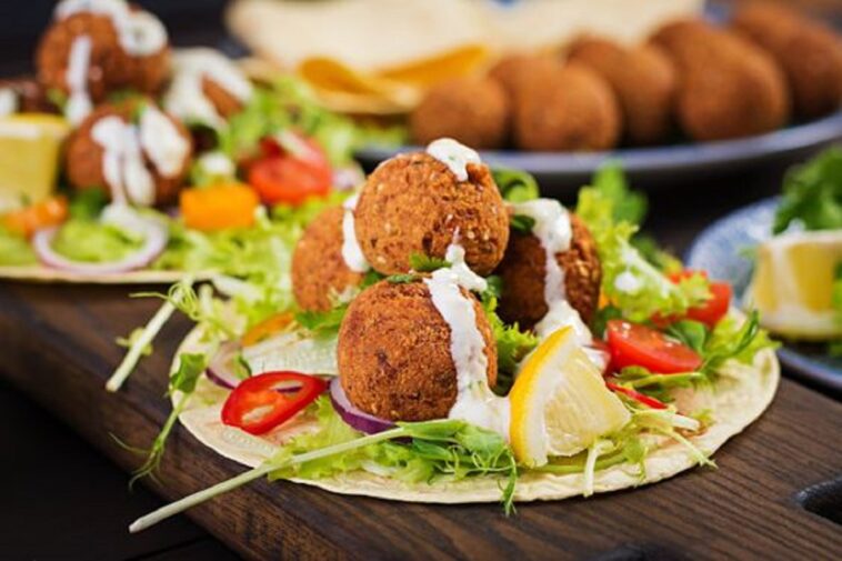 envoltura de falafel