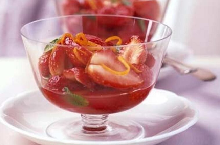 fresas con cointreau