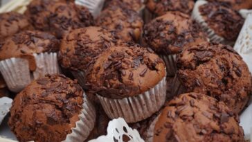 muffins de chocolate