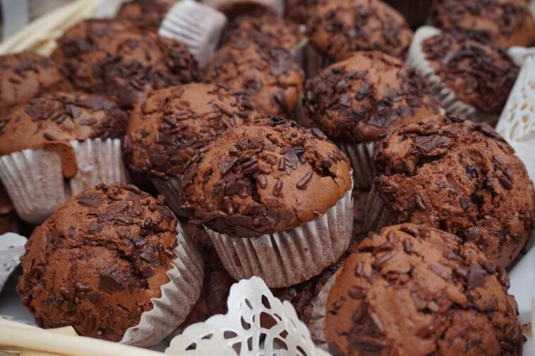 muffins de chocolate