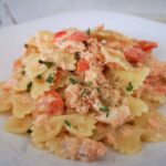 pasta cremosa con salmon