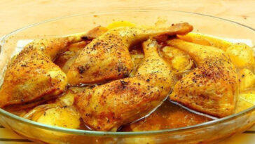 pollo asado con papas receta