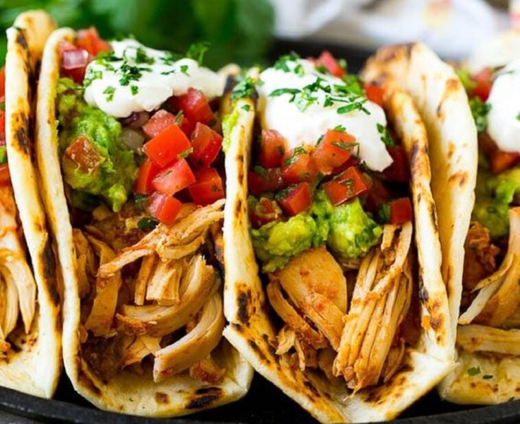 tacos de pollo