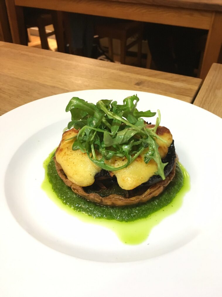 rarebit de champiñones