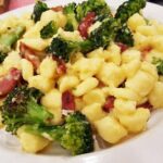 Noquis con panceta y brócoli morado: ingredientes y preparación