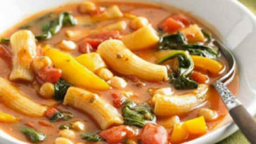 Receta de la sopa minestrone vegana