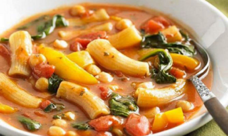 Receta de la sopa minestrone vegana