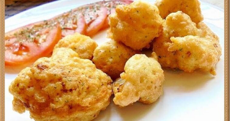 Buñuelos de coliflor y sésamo: deliciosos, picantes y sabrosos