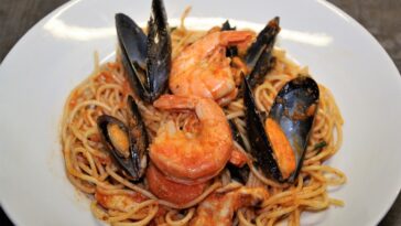 pasta con mariscos