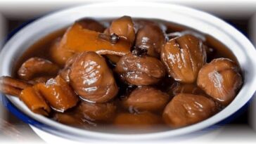 Castañas en almíbar: receta aromática sin licor