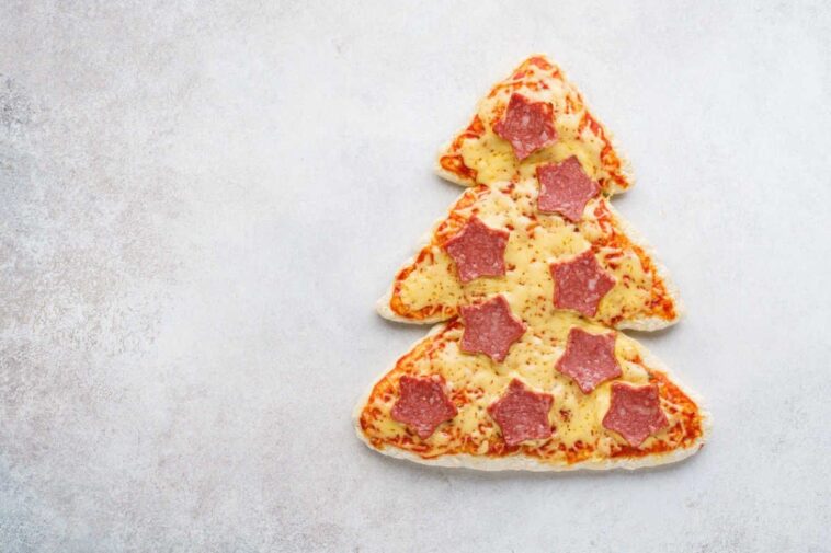 Pizza árbol de Navidad: un entrante sabroso y original