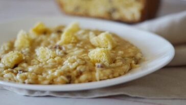 Risotto de panettone: un primer plato sabroso y original