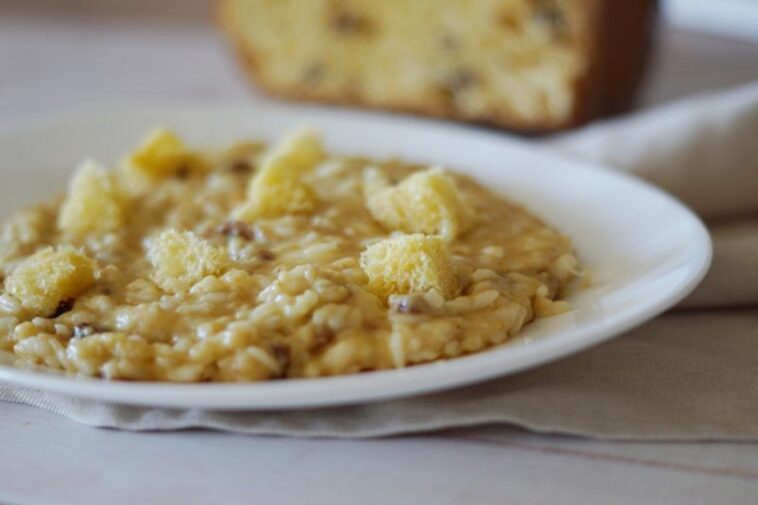 Risotto de panettone: un primer plato sabroso y original