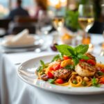 Piatto di alta cucina italiana servito a Córdoba