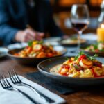 Piatto di alta cucina italiana servito a Córdoba
