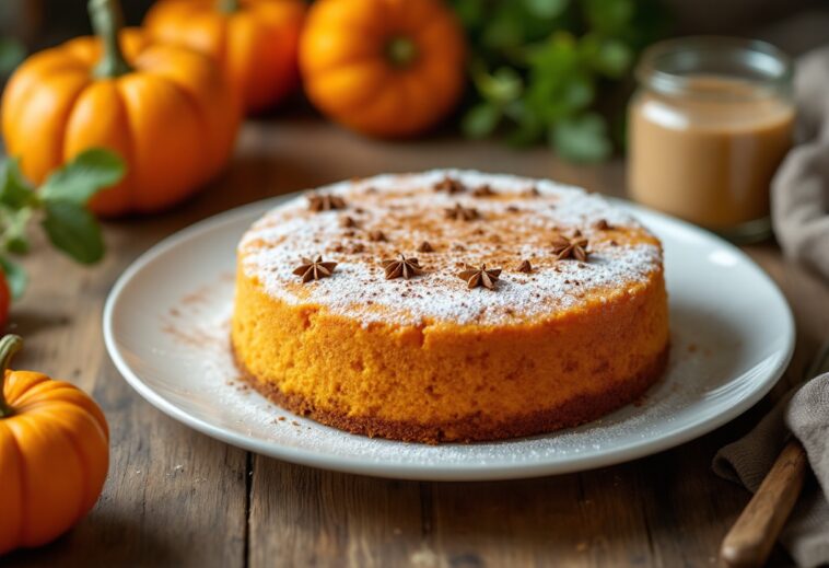 Bizcocho de calabaza recién horneado con Thermomix