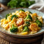 Piatto di brócoli a la crema con patate