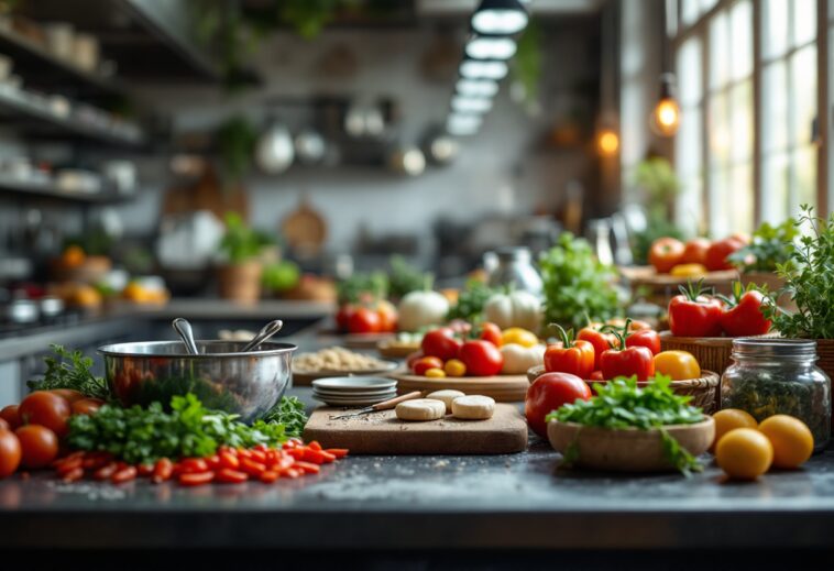 Concorrenti di Next Level Chef in azione in cucina