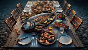 Plato de mariscos frescos de Tenerife