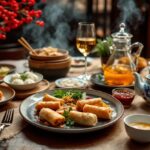 Deliciosa comida china en un restaurante de Madrid