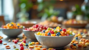 Cereales saludables para niños en estante de Mercadona