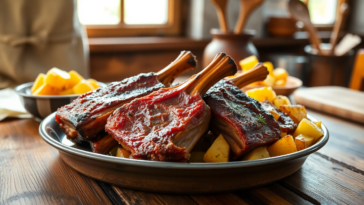 costillas de cerdo al horno con patatas receta deliciosa 1746249931