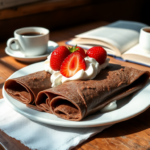 deliciosos crepes de chocolate con nata y fresas 1746363383