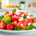 ensalada refrescante de fresas sandia y queso feta 1748520983