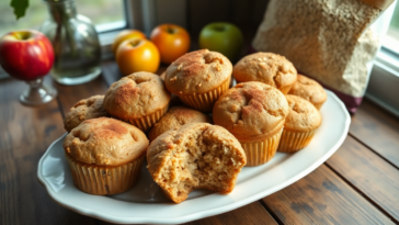 muffins de avena y manzana un dulce saludable 1746595705