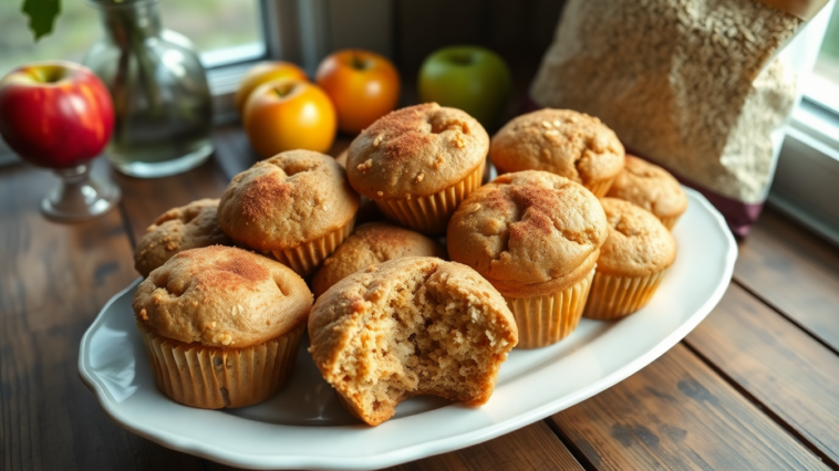 muffins de avena y manzana un dulce saludable 1746595705