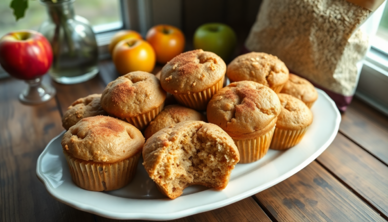 muffins de avena y manzana un dulce saludable 1746595705