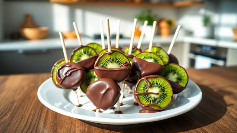 piruletas de kiwi con chocolate un postre divertido y saludable 1746282861