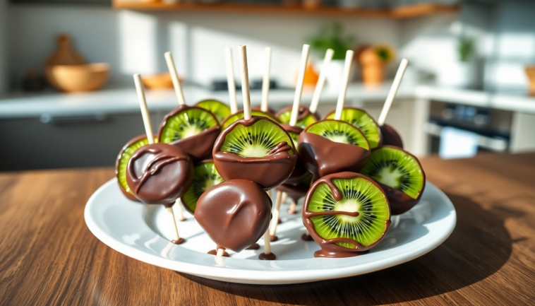 piruletas de kiwi con chocolate un postre divertido y saludable 1746282861