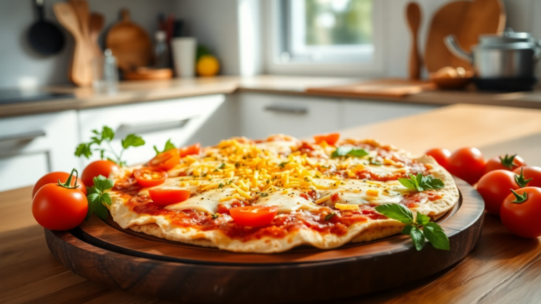 pizza rapida con tortillas de trigo en freidora de aire 1746235306