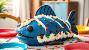 tarta de oreo sin horno con forma de pez para cumpleanos infantiles 1746330442