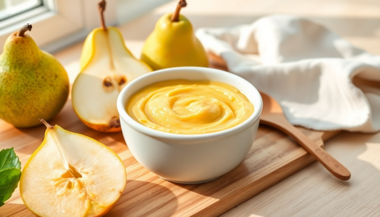 descubre la papilla perfecta para tu bebe albaricoque pera y platano 1752754716