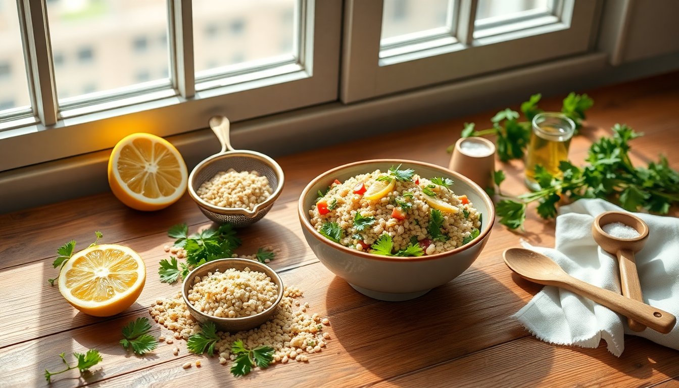 Receta de tabulé con bulgur: ensalada libanesa fácil y ligera